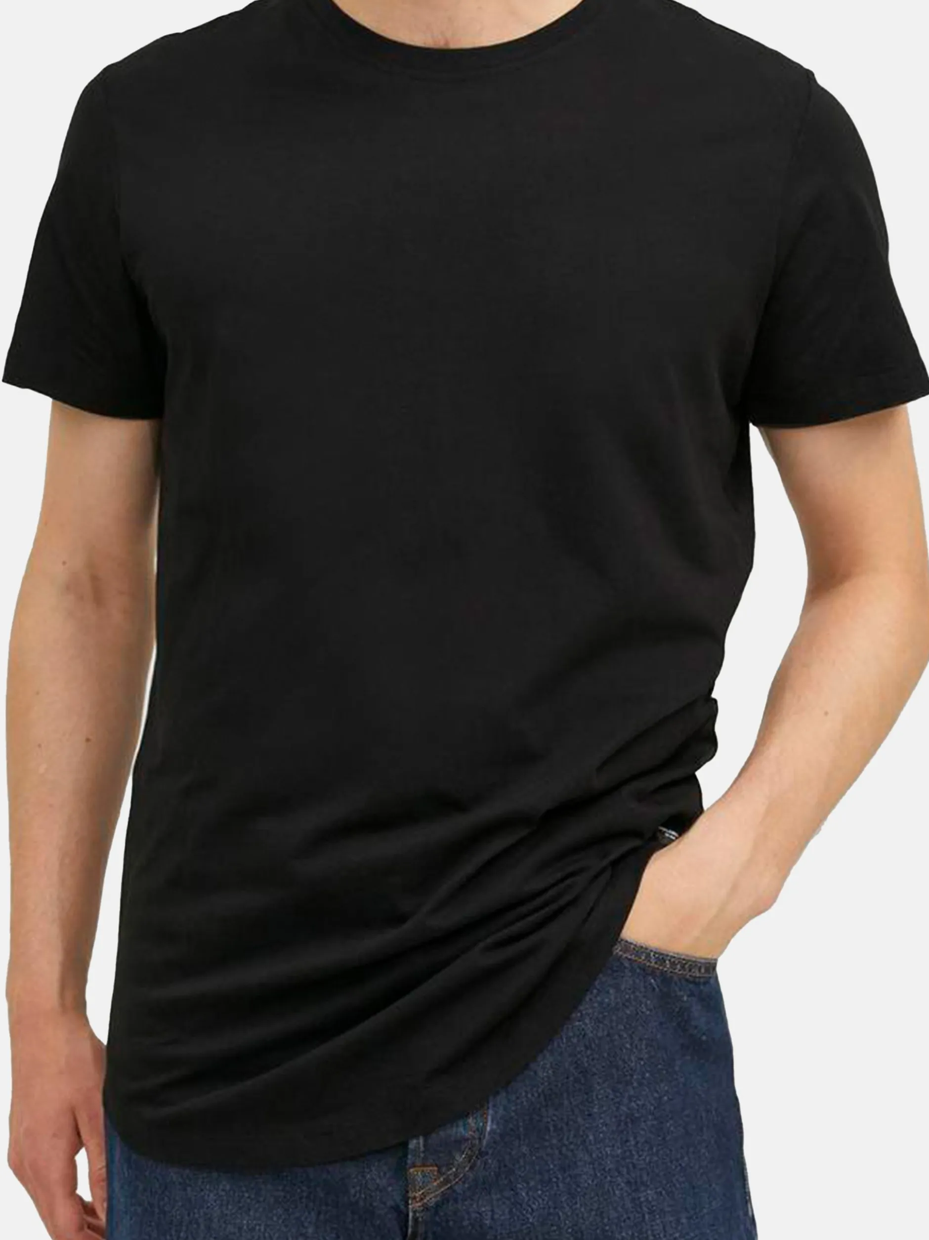 Jack & Jones Herren T-Shirt - 3er Pack Noa in schwarz