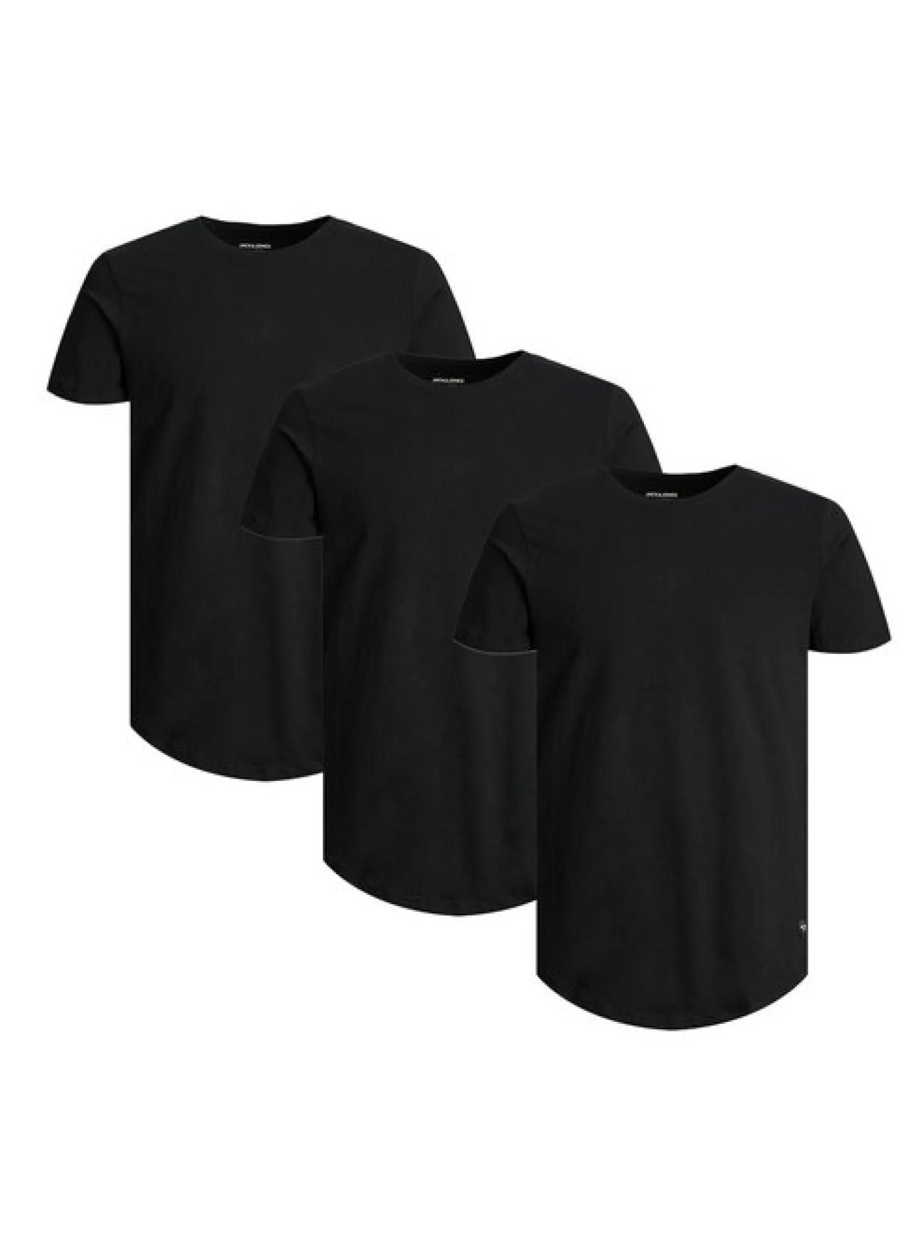 Jack & Jones Herren T-Shirt - 3er Pack Noa in schwarz