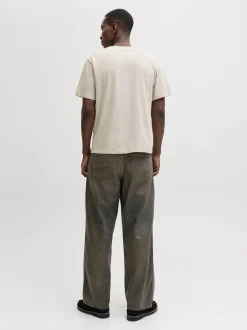 Jack & Jones Herren T-Shirt in melange - Ärmel: kurzarm