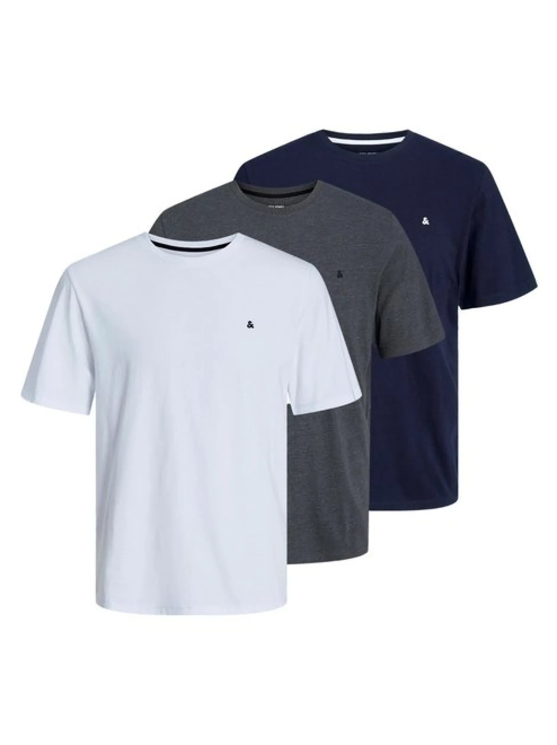 Jack & Jones Herren T-Shirts im 3er-Pack in mehrfarbig