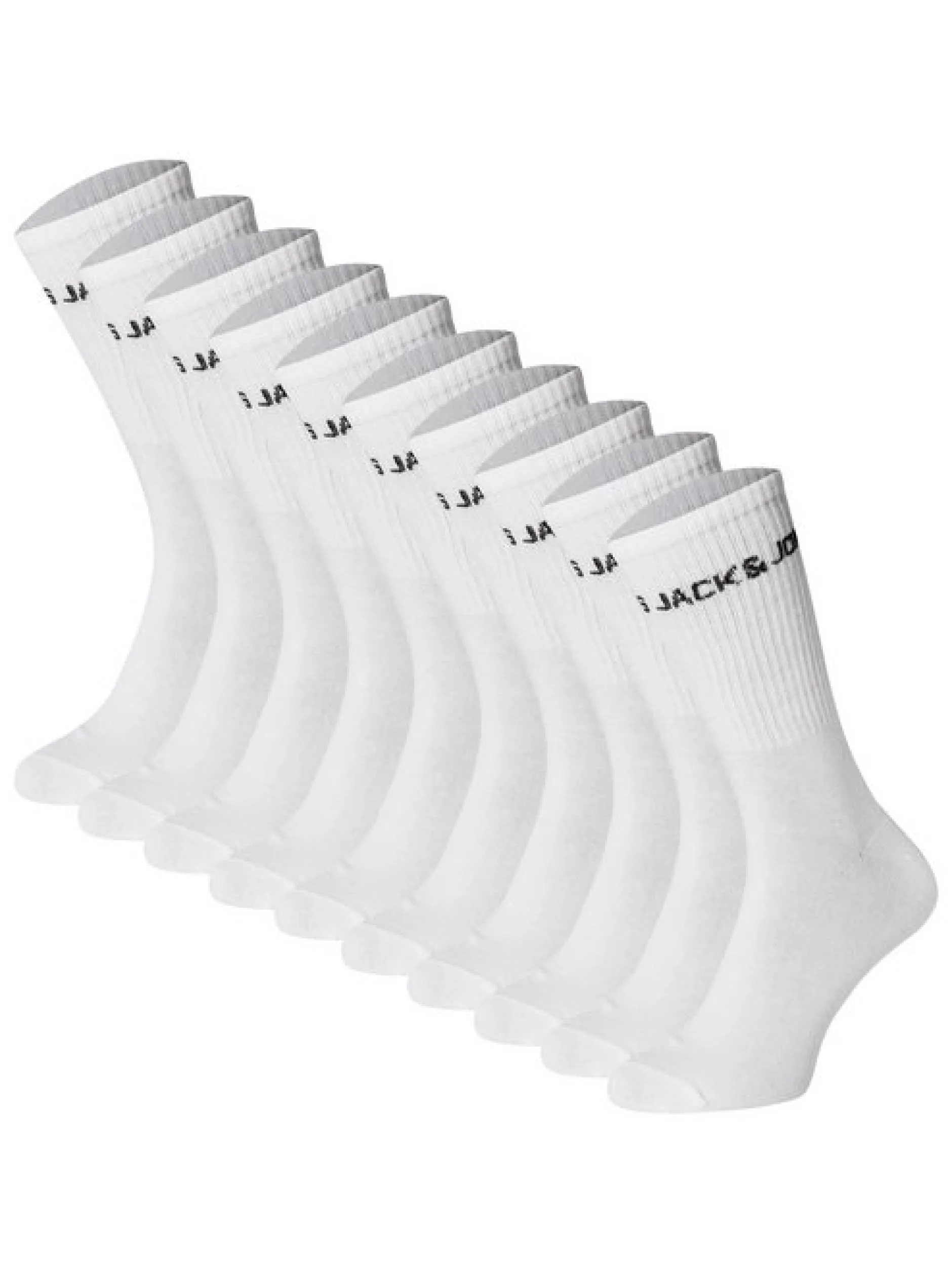 Jack & Jones Unisex Socken 10er Pack in weiß