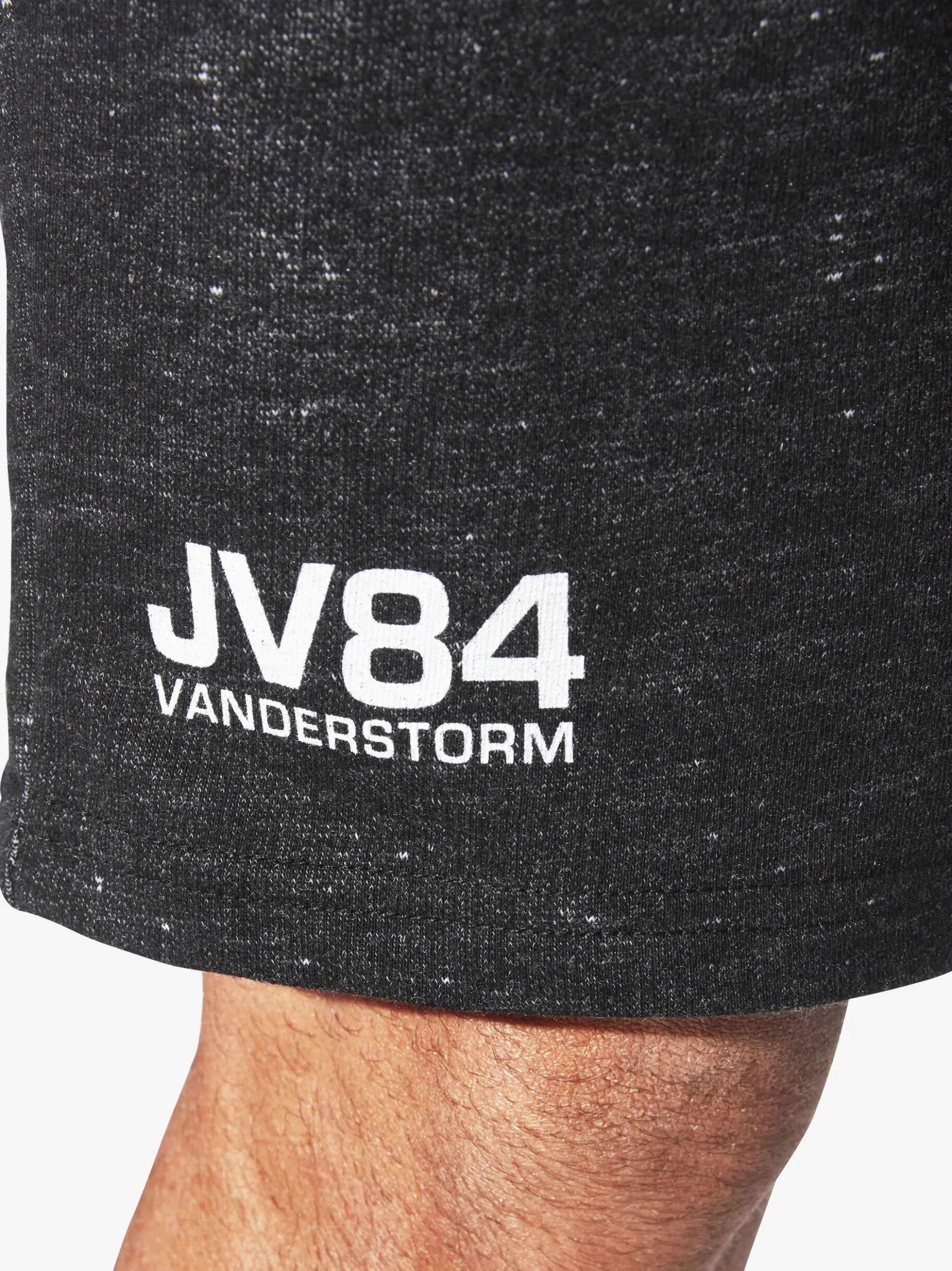 Jan Vanderstorm Herren Doppelpack Sweatbermuda - JORNRIK in schwarz