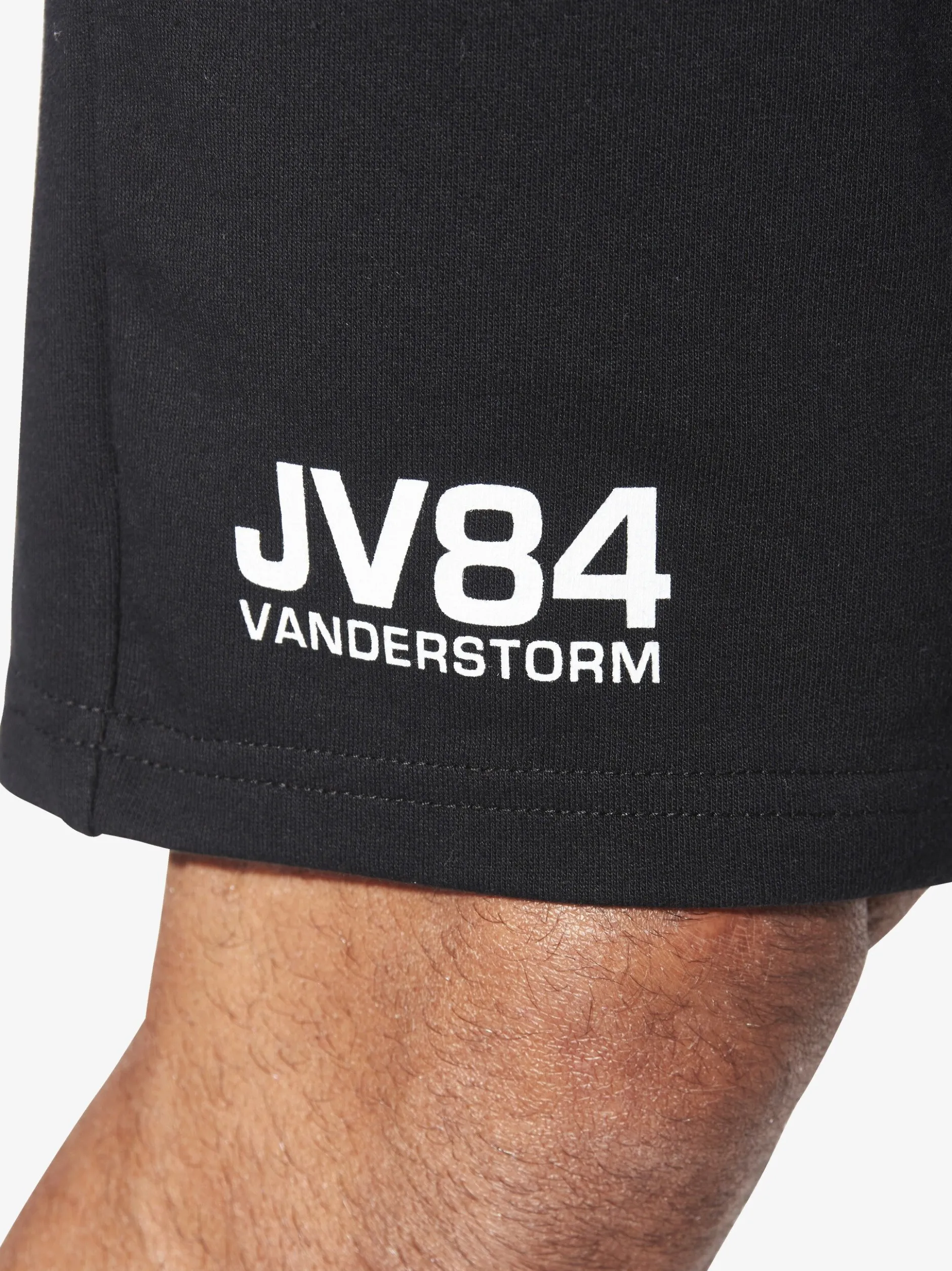 Jan Vanderstorm Herren Doppelpack Sweatbermuda - JORNRIK in schwarz