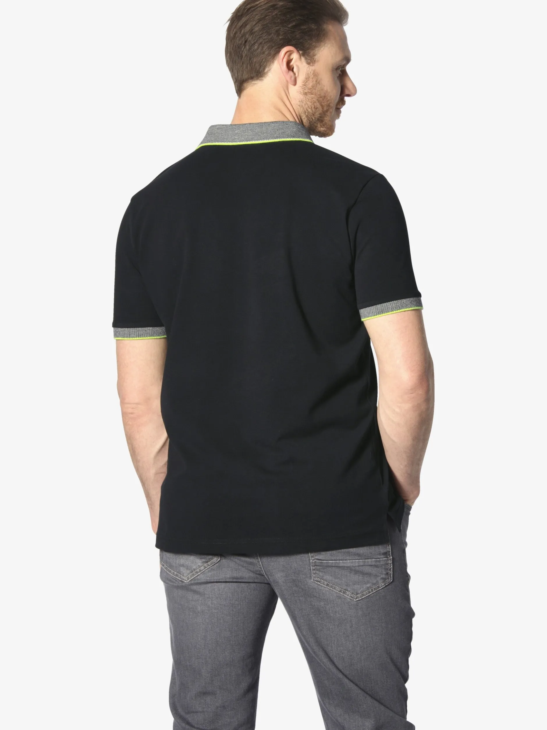 Jan Vanderstorm Herren Doppelpack Poloshirt - HARALDFRED in grau schwarz