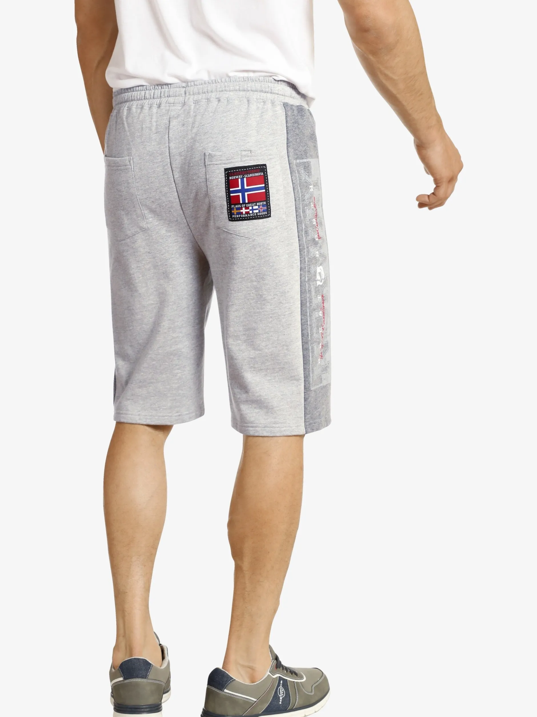 Jan Vanderstorm Herren Doppelpack Shorts - HARAL in grau schwarz