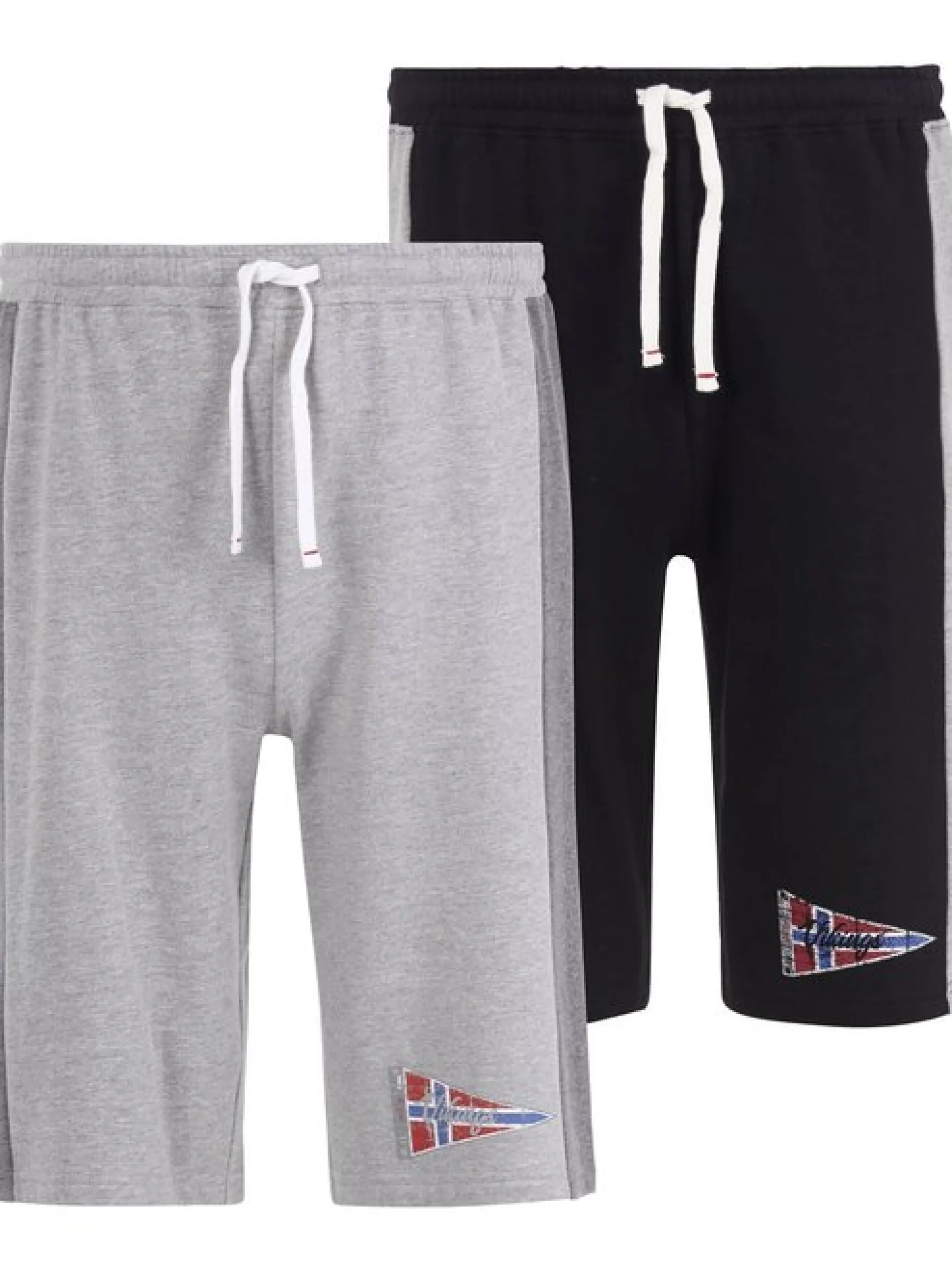 Jan Vanderstorm Herren Doppelpack Shorts - HARAL in grau schwarz