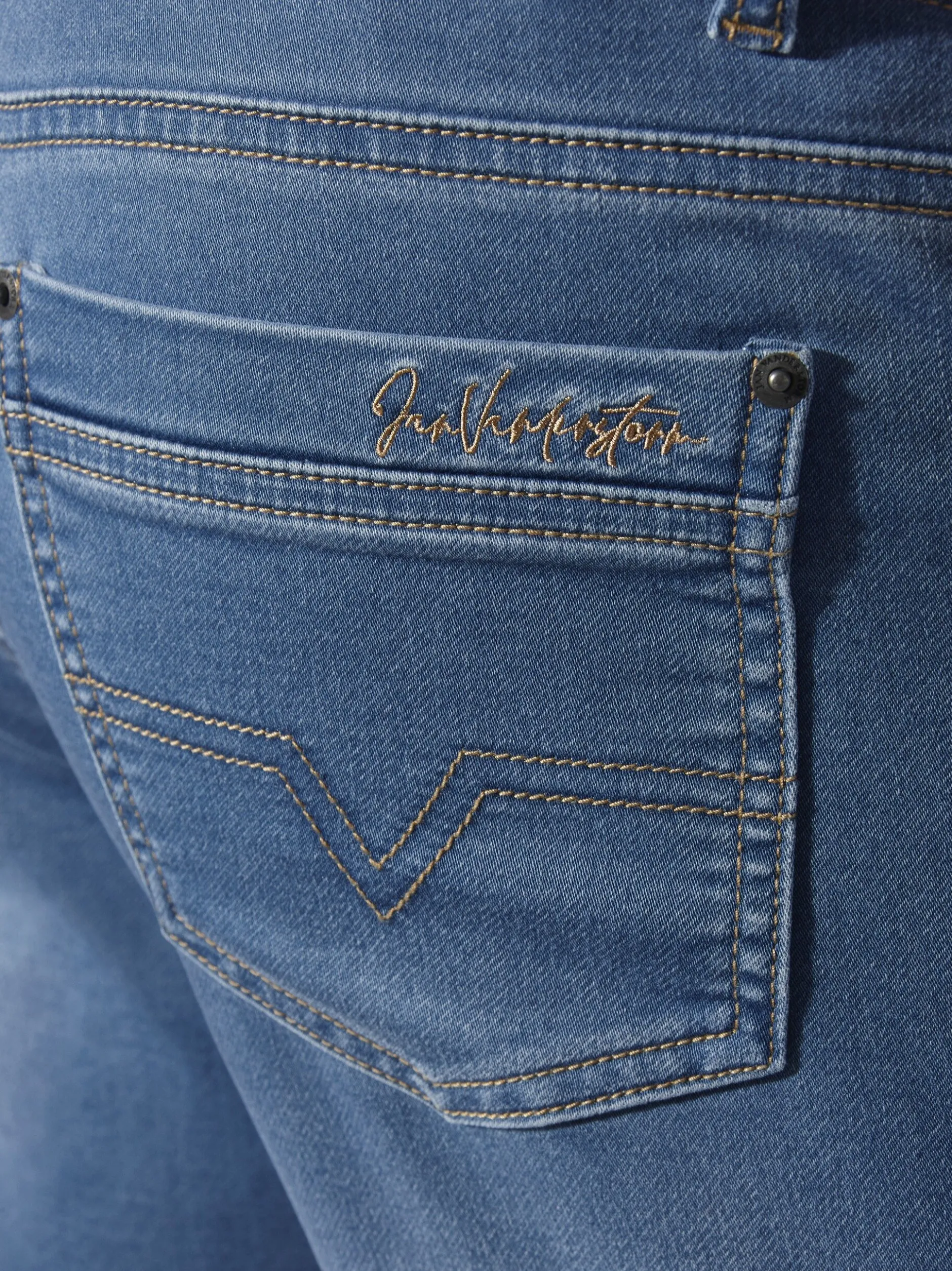 Jan Vanderstorm Herren Jeansshort - GULLBRAND in blau