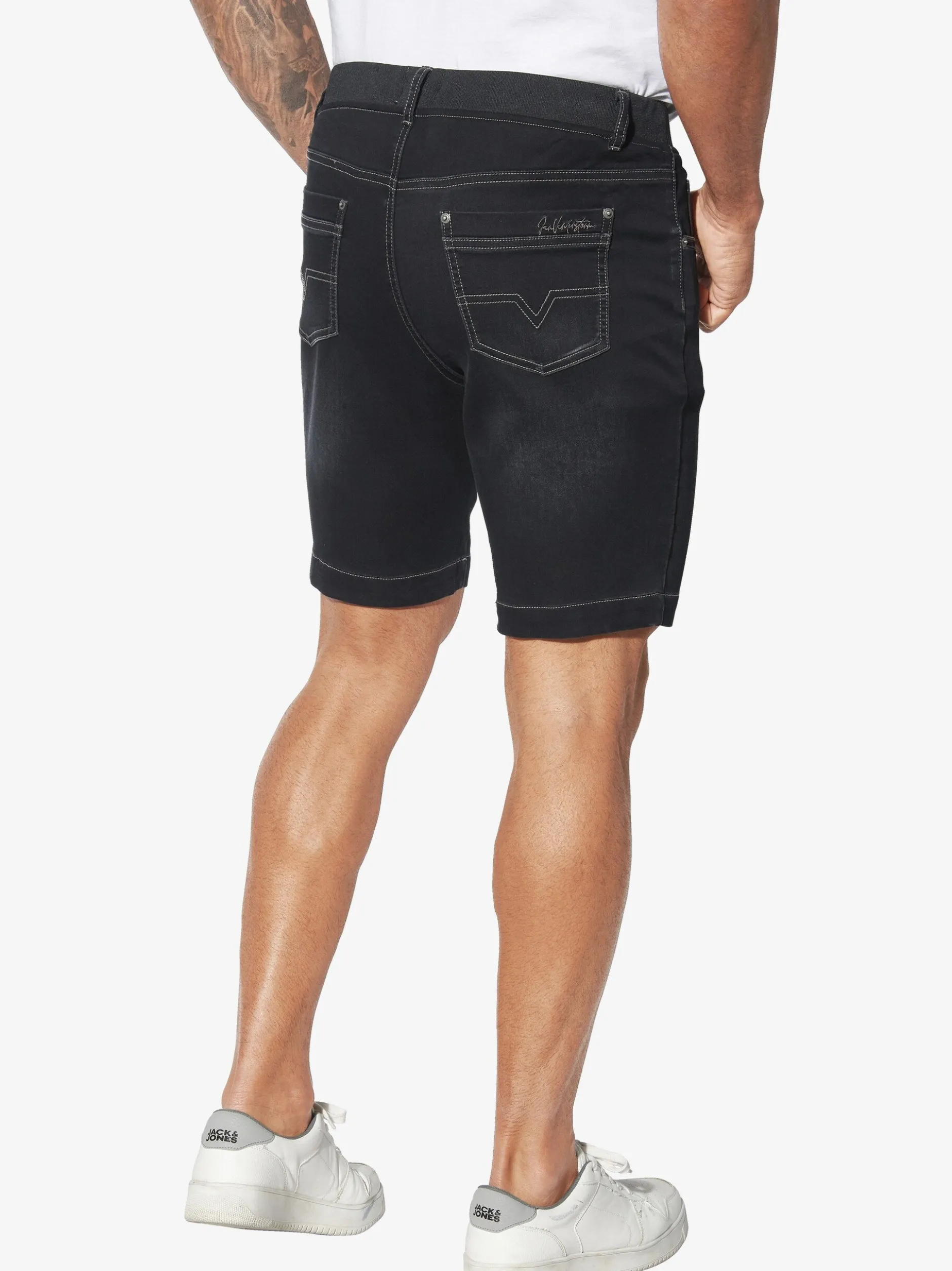 Jan Vanderstorm Herren Jeansshort - GULLBRAND in schwarz