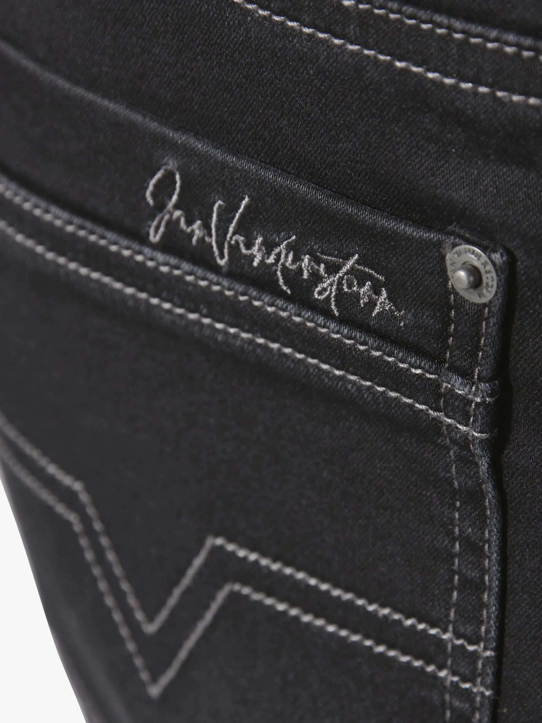 Jan Vanderstorm Herren Jeansshort - GULLBRAND in schwarz