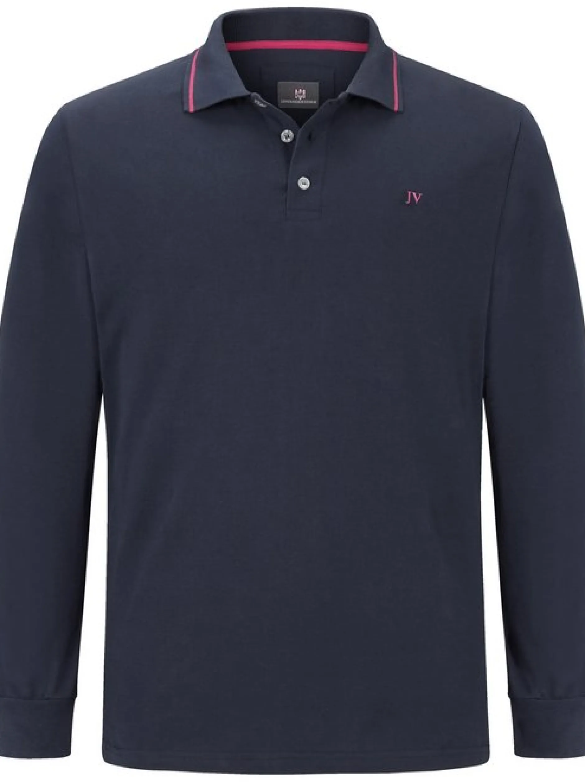 Jan Vanderstorm Herren Langarm-Poloshirt - ELLIS in blau