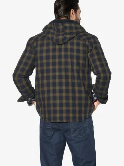 Jan Vanderstorm Herren Outdoorhemd - OLSDAL in khaki blau