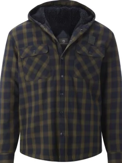 Jan Vanderstorm Herren Outdoorhemd - OLSDAL in khaki blau