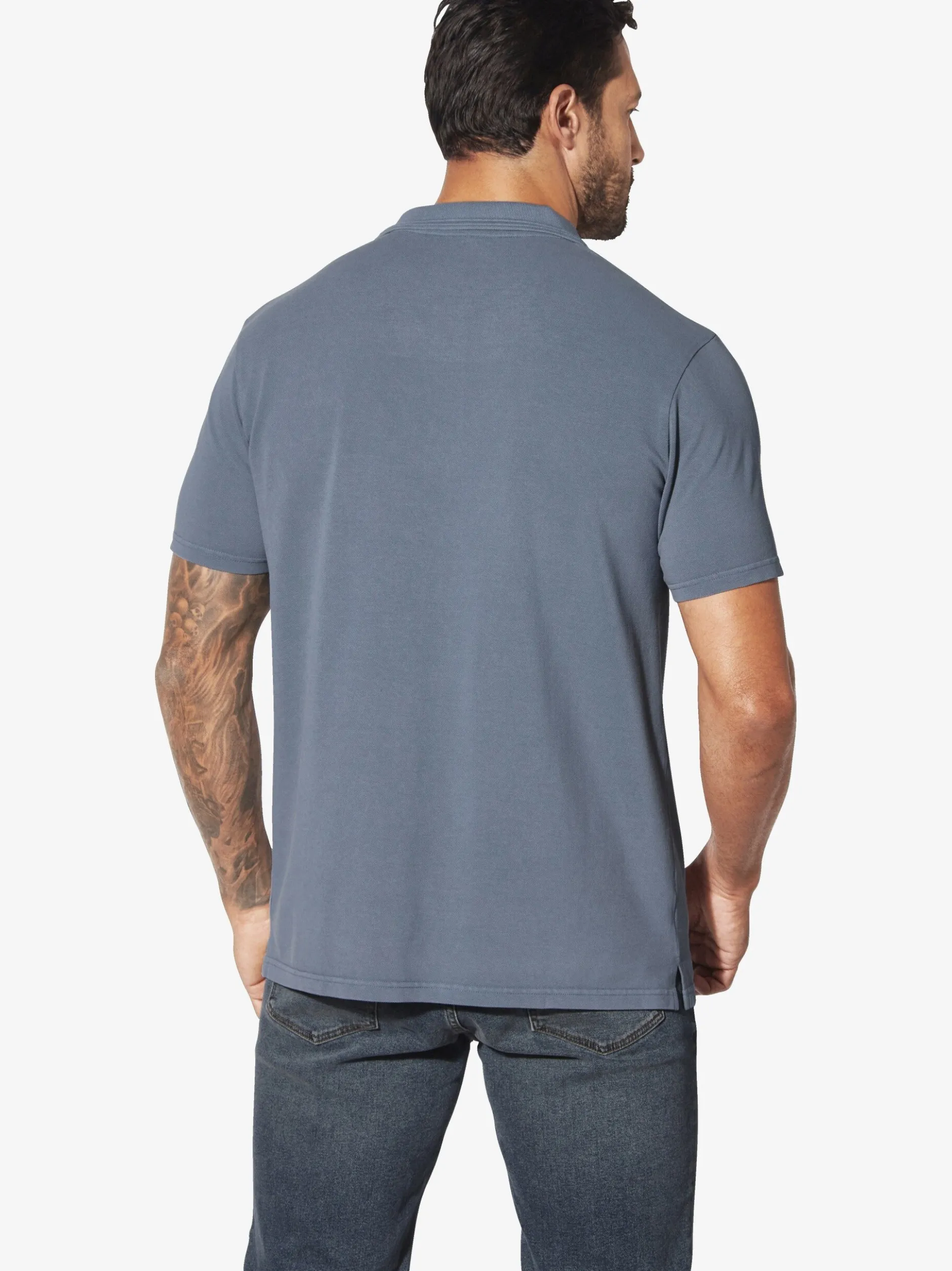 Jan Vanderstorm Herren Poloshirt - BRORTE in blau