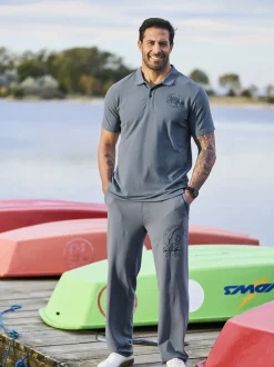 Jan Vanderstorm Herren Poloshirt - BRORTE in blau