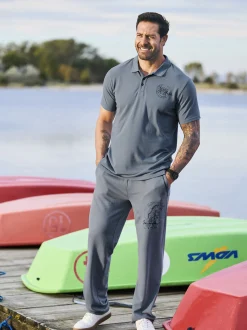 Jan Vanderstorm Herren Poloshirt - BRORTE in blau