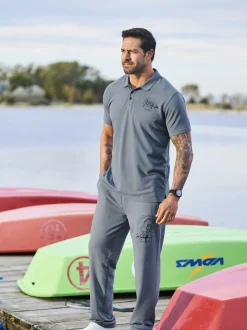 Jan Vanderstorm Herren Poloshirt - BRORTE in blau