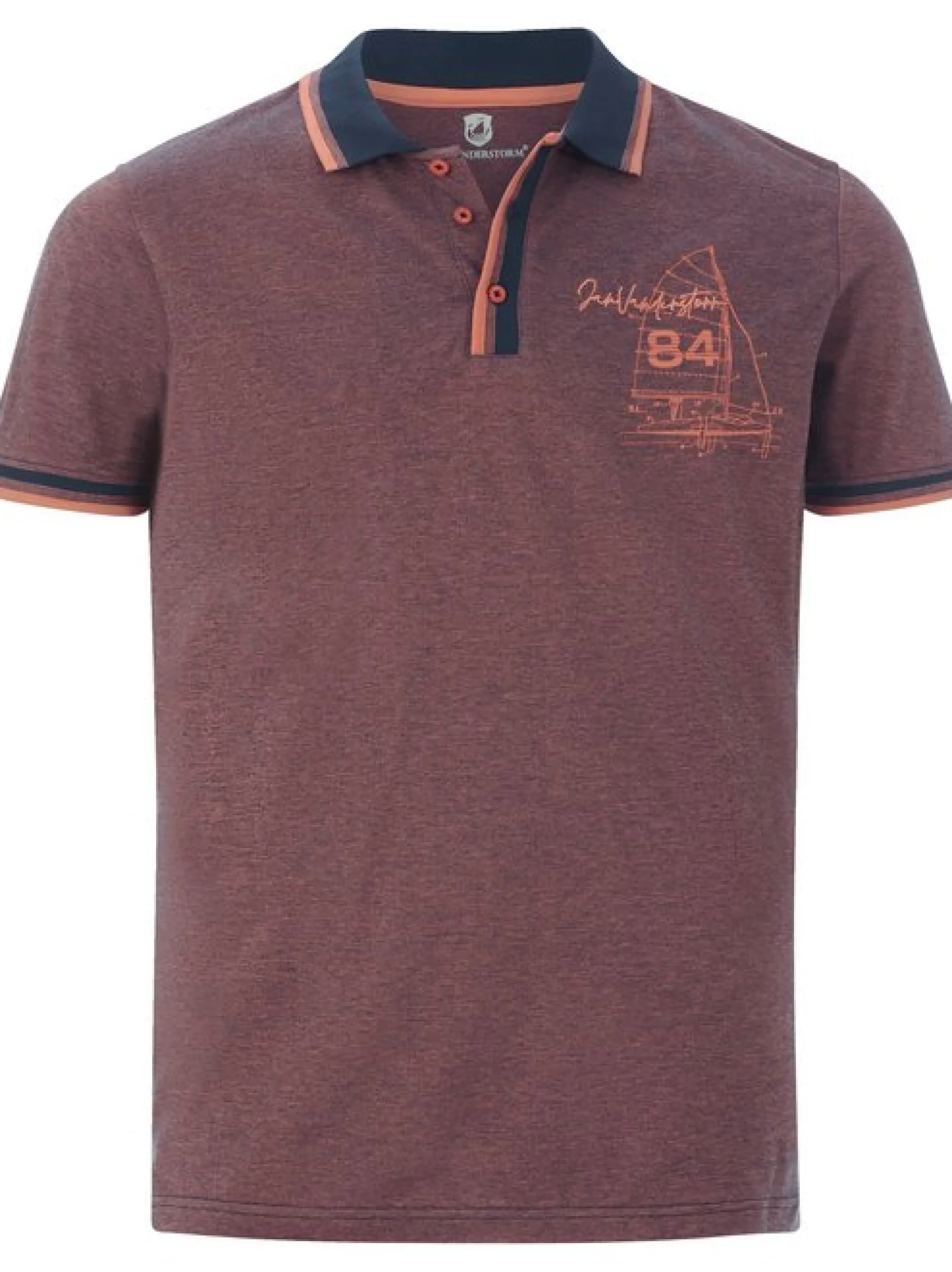 Jan Vanderstorm Herren Poloshirt - HERFINN in orange