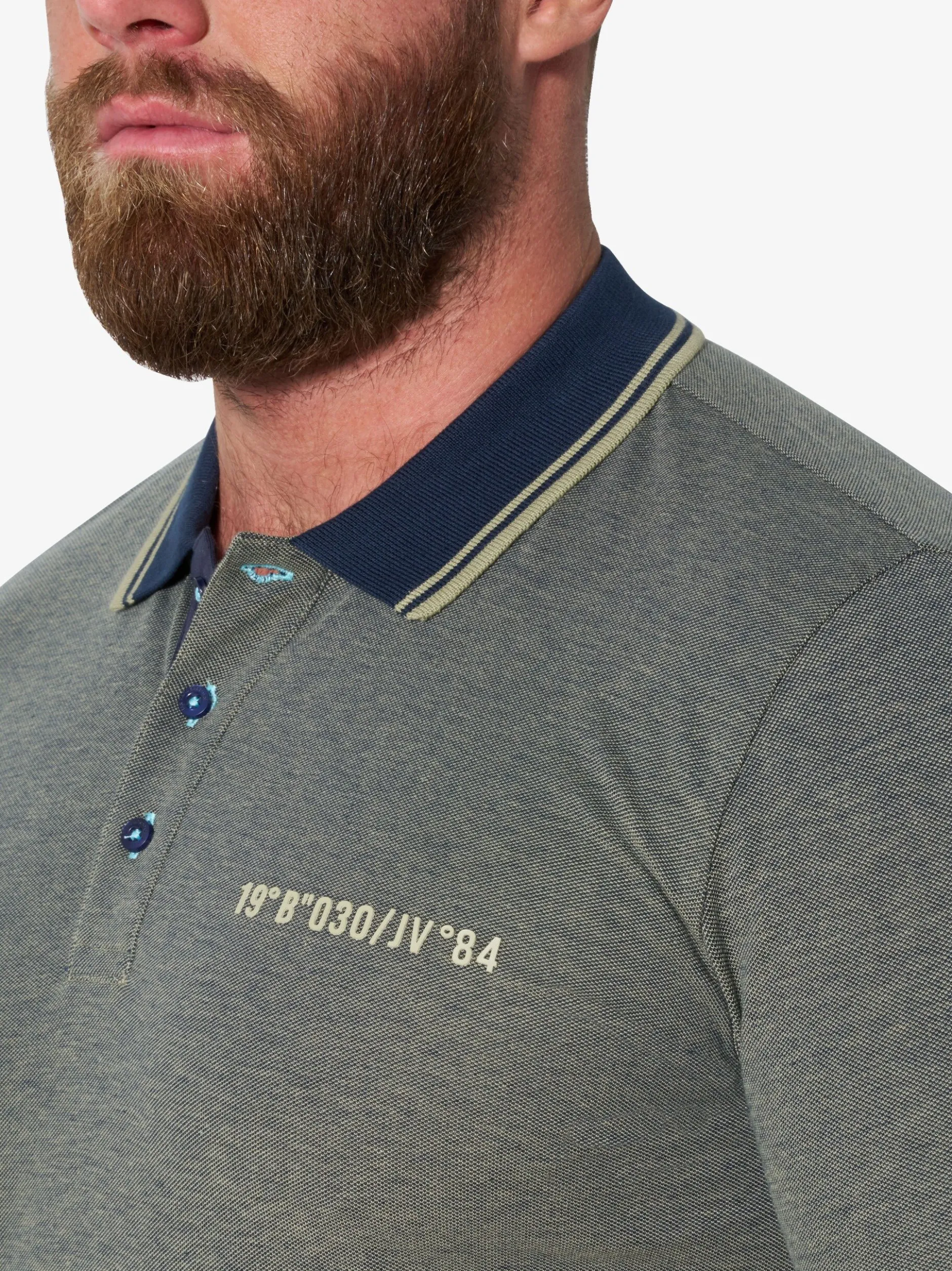 Jan Vanderstorm Herren Poloshirt - MUNAR in schlamm