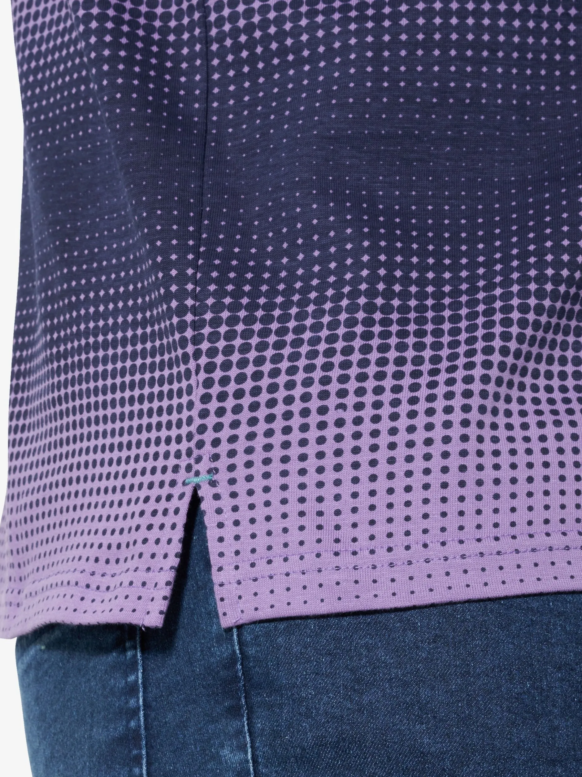 Jan Vanderstorm Herren Poloshirt - SUNNVA in blau lila