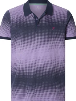 Jan Vanderstorm Herren Poloshirt - SUNNVA in blau lila