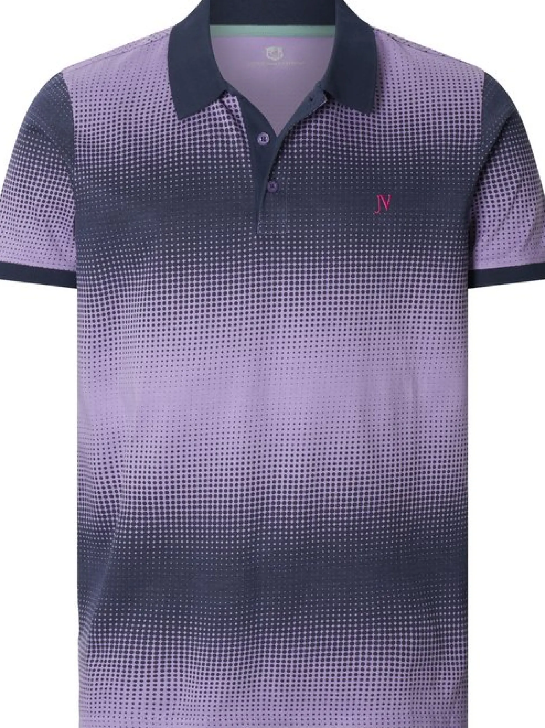Jan Vanderstorm Herren Poloshirt - SUNNVA in blau lila