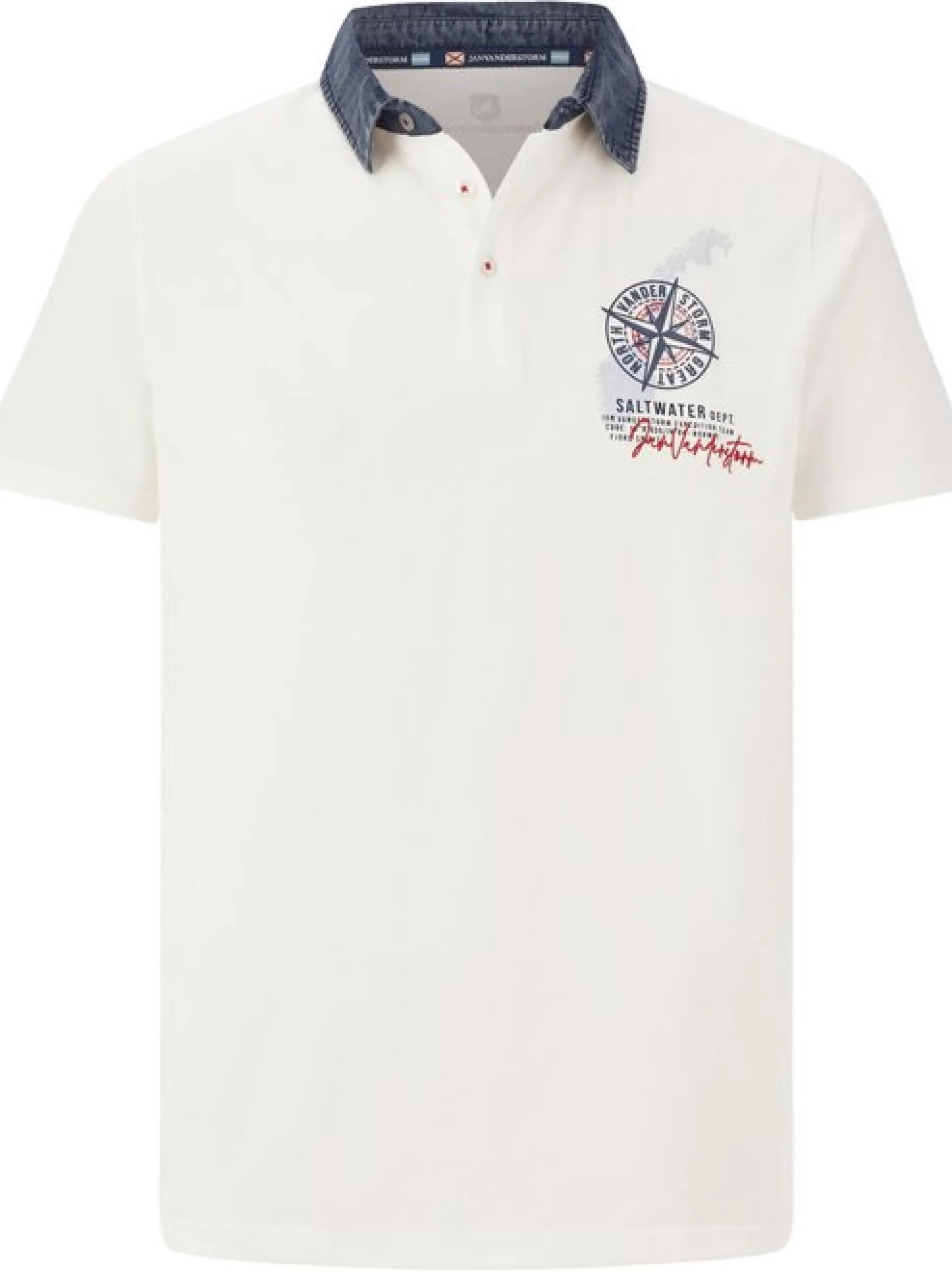 Jan Vanderstorm Herren Poloshirt - TORGUND in vanille