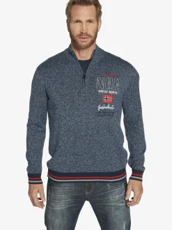 Jan Vanderstorm Herren Pullover - CAJETAN in blau