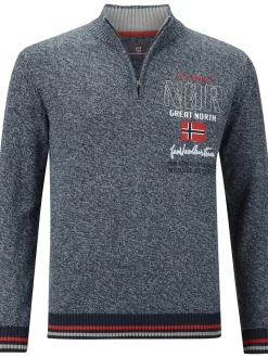 Jan Vanderstorm Herren Pullover - CAJETAN in blau