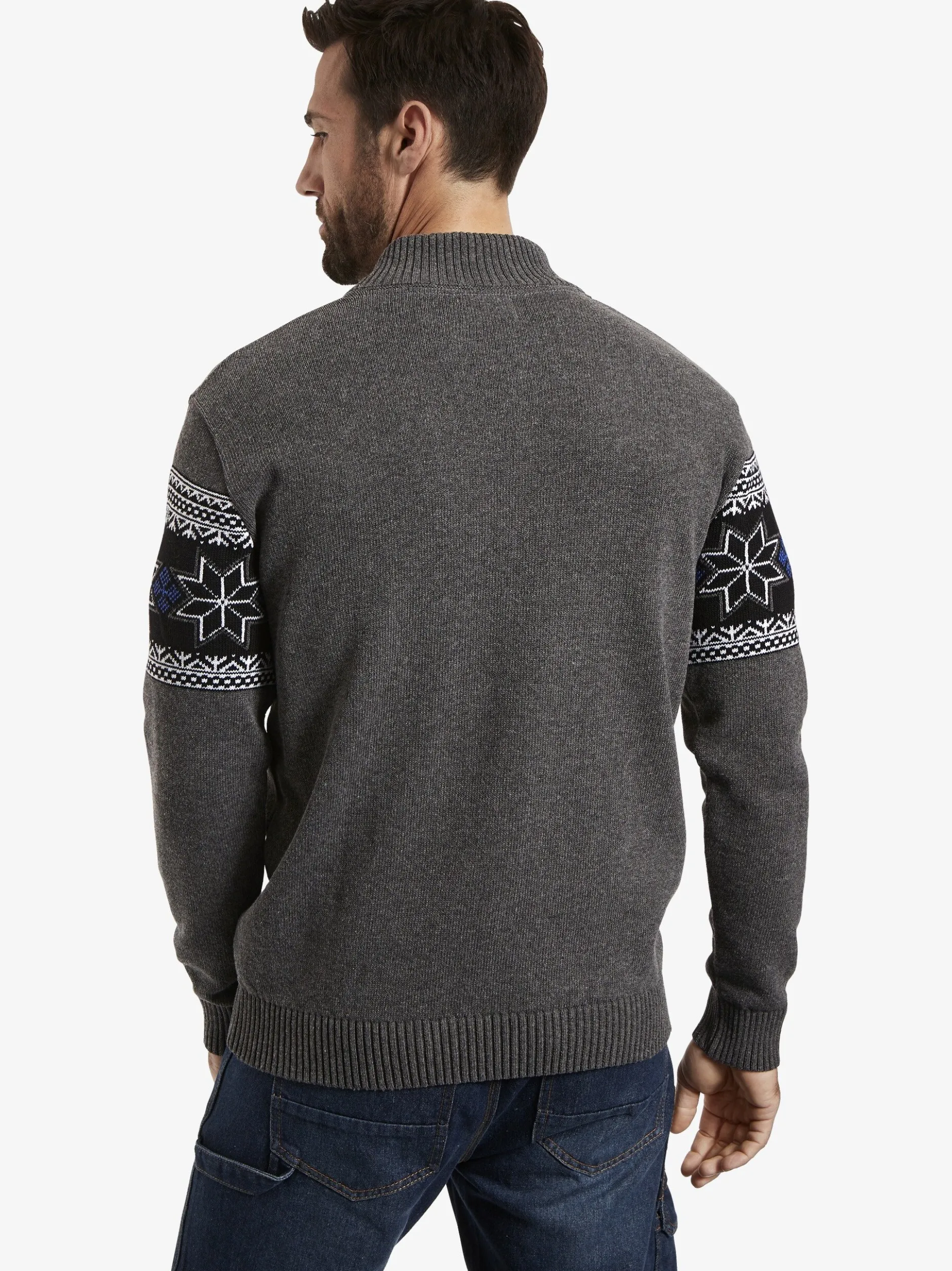 Jan Vanderstorm Herren Pullover - EERU in grau