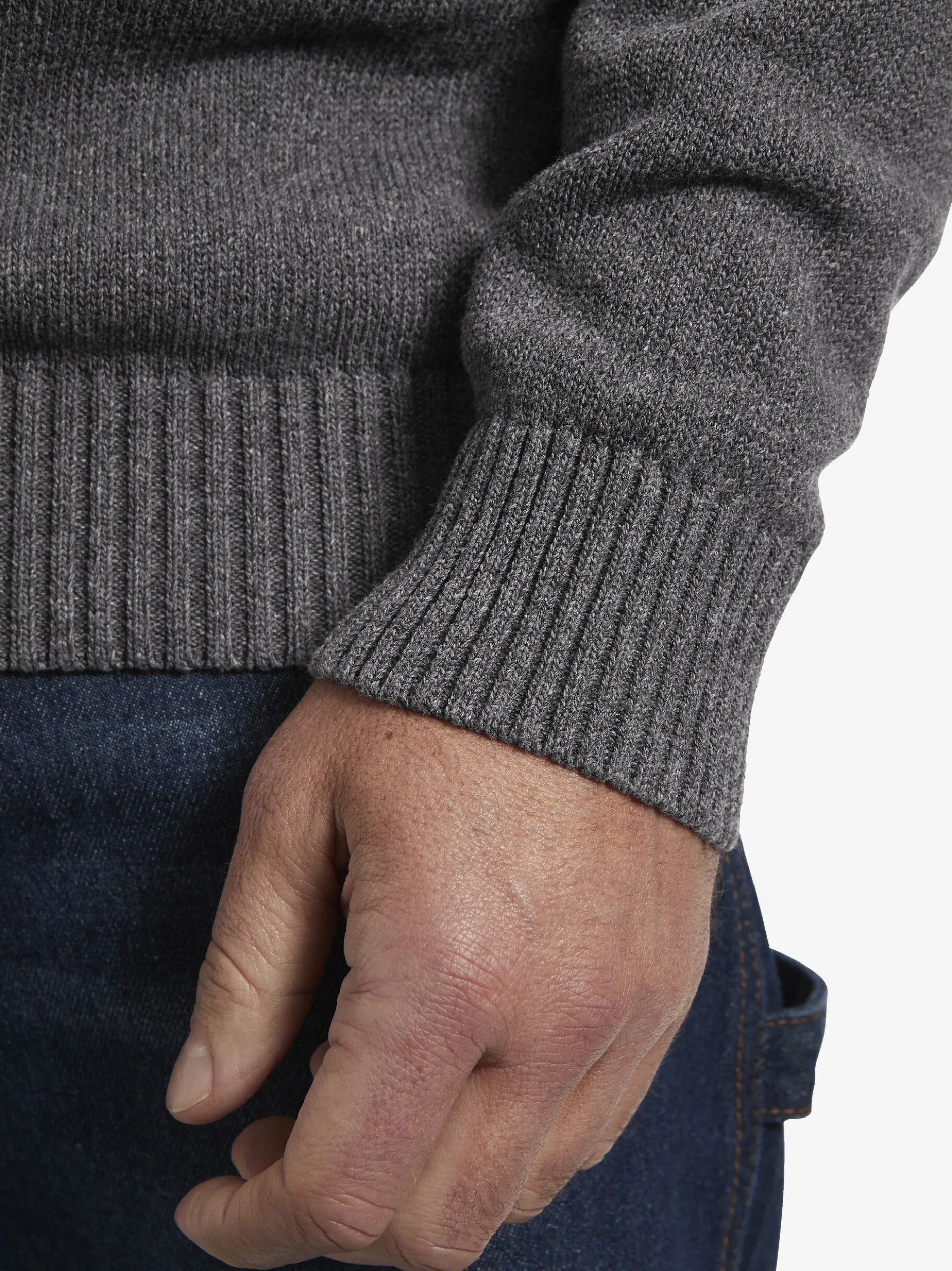 Jan Vanderstorm Herren Pullover - EERU in grau