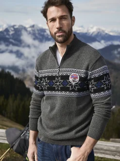 Jan Vanderstorm Herren Pullover - EERU in grau