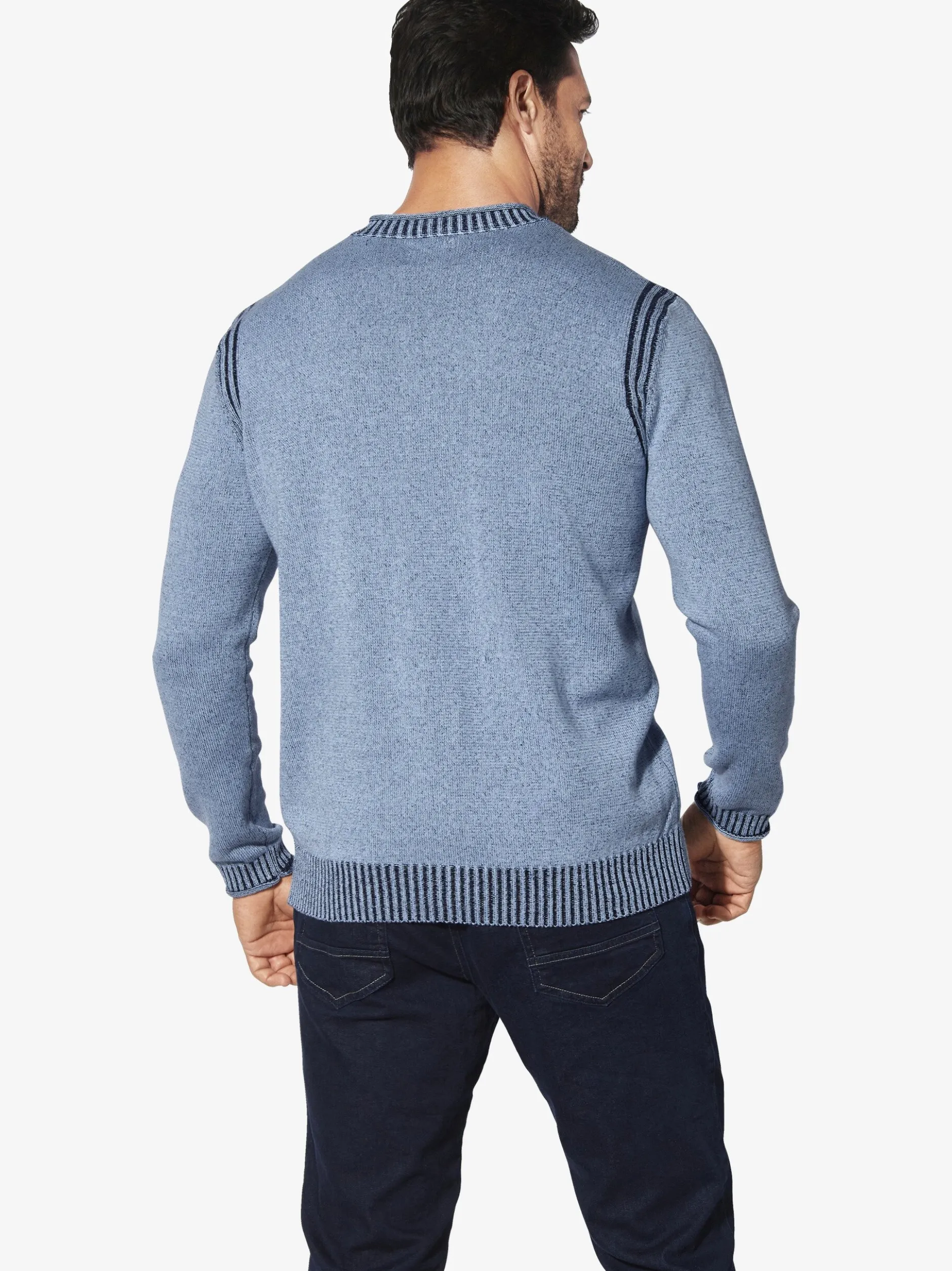 Jan Vanderstorm Herren Pullover - GERTLUND in blau