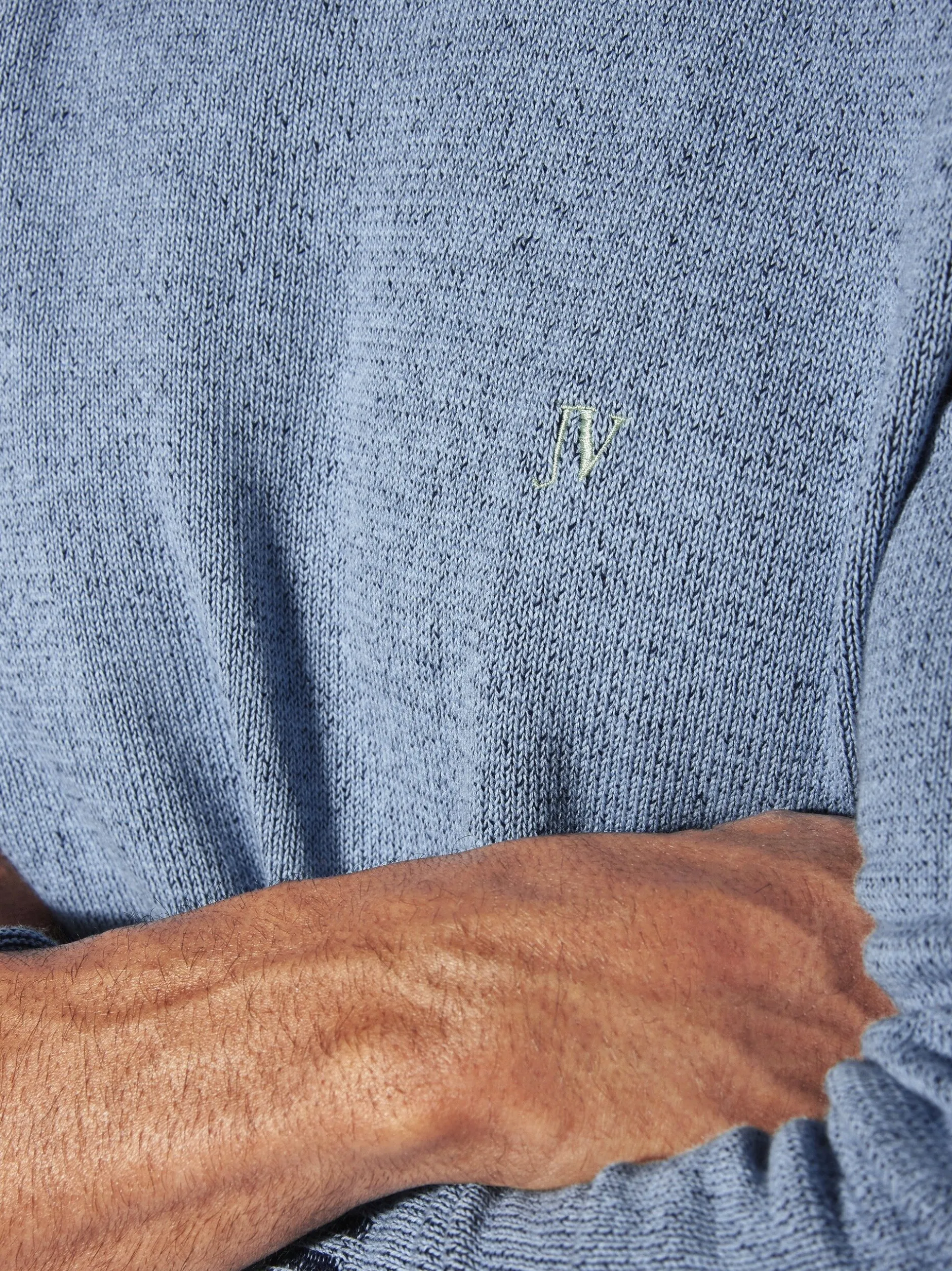 Jan Vanderstorm Herren Pullover - GERTLUND in blau