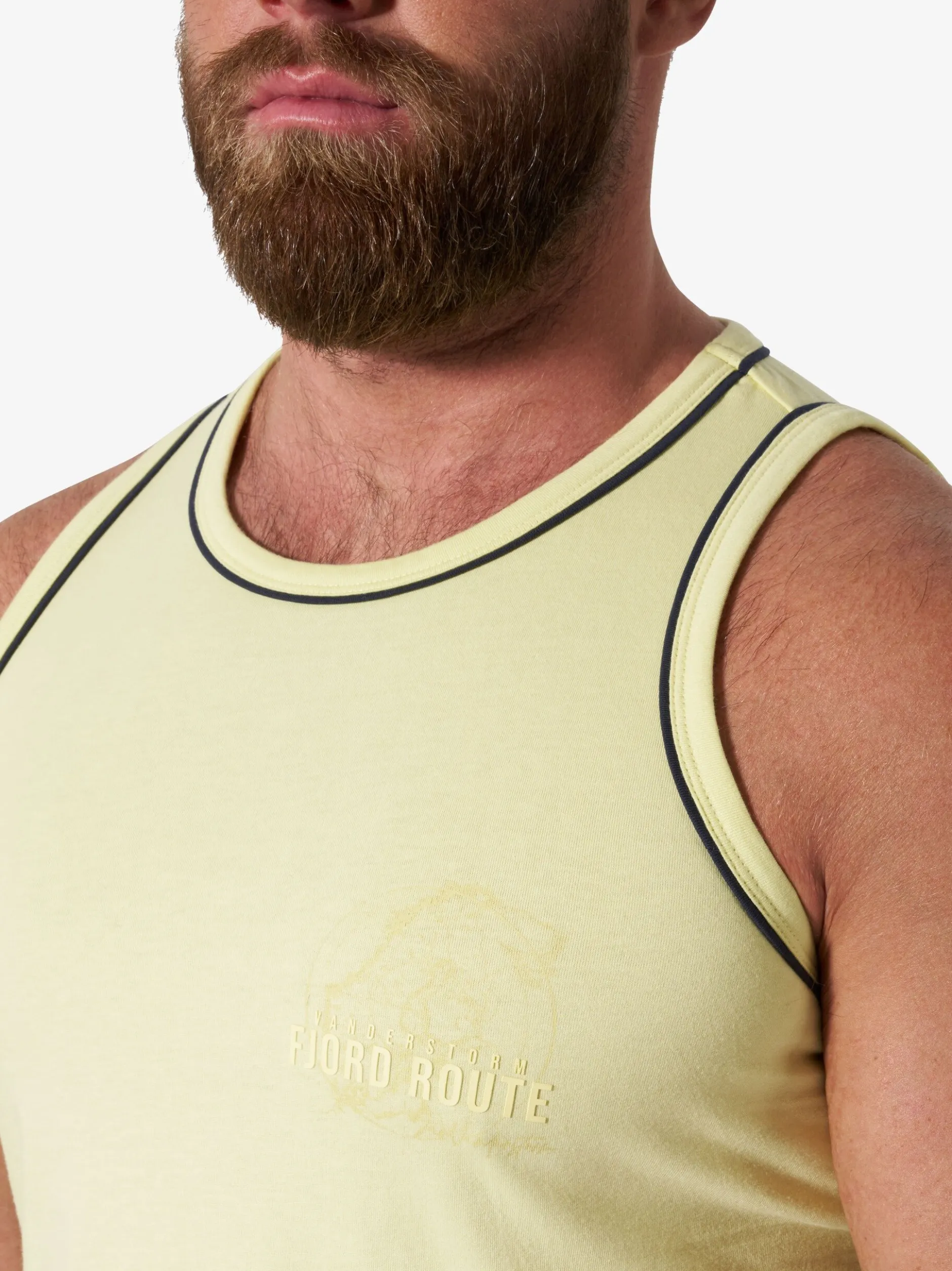 Jan Vanderstorm Herren Tanktop - HEGON in gelb