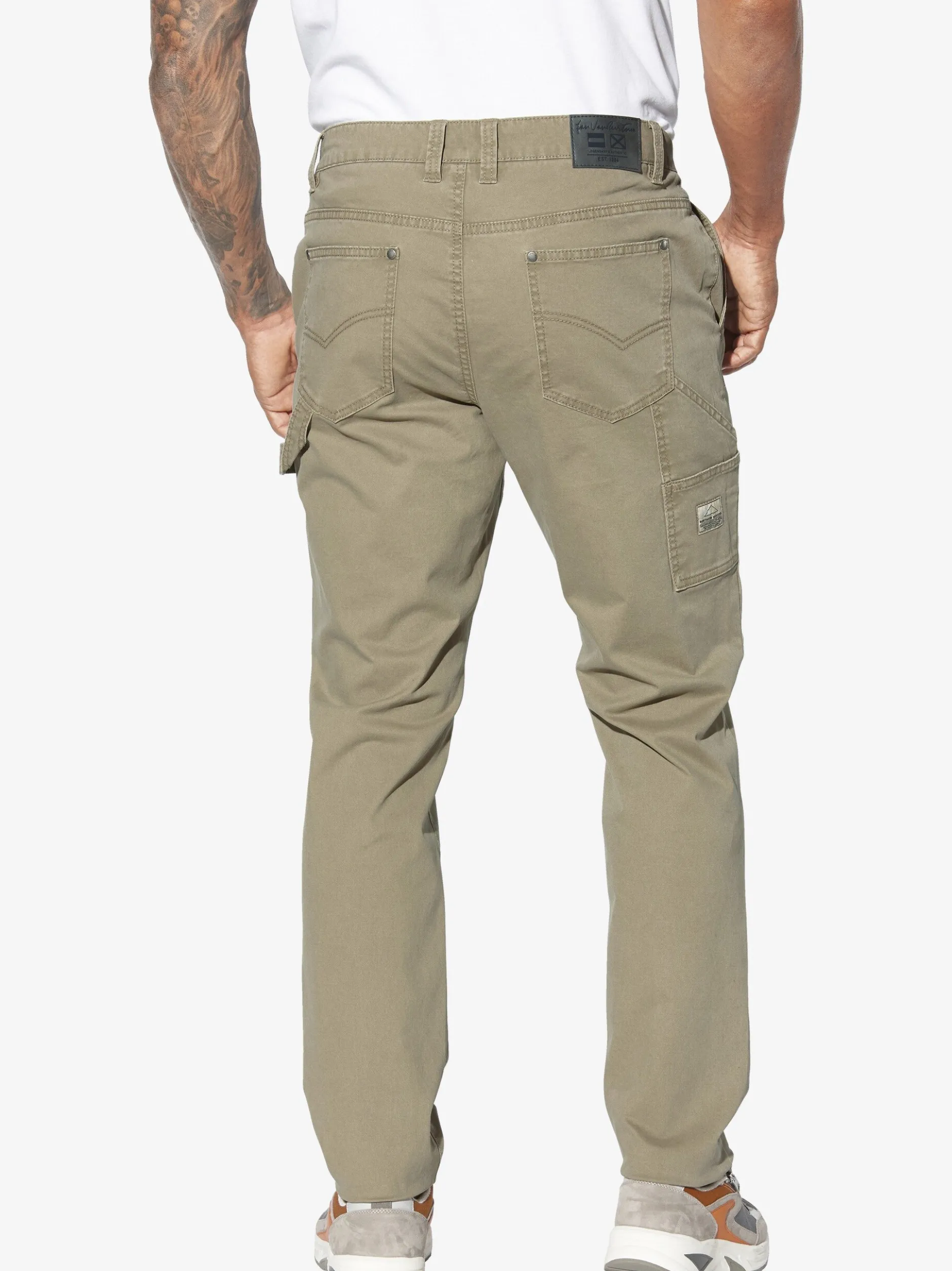 Jan Vanderstorm Herren Tiefbundhose - HELVIK in beige