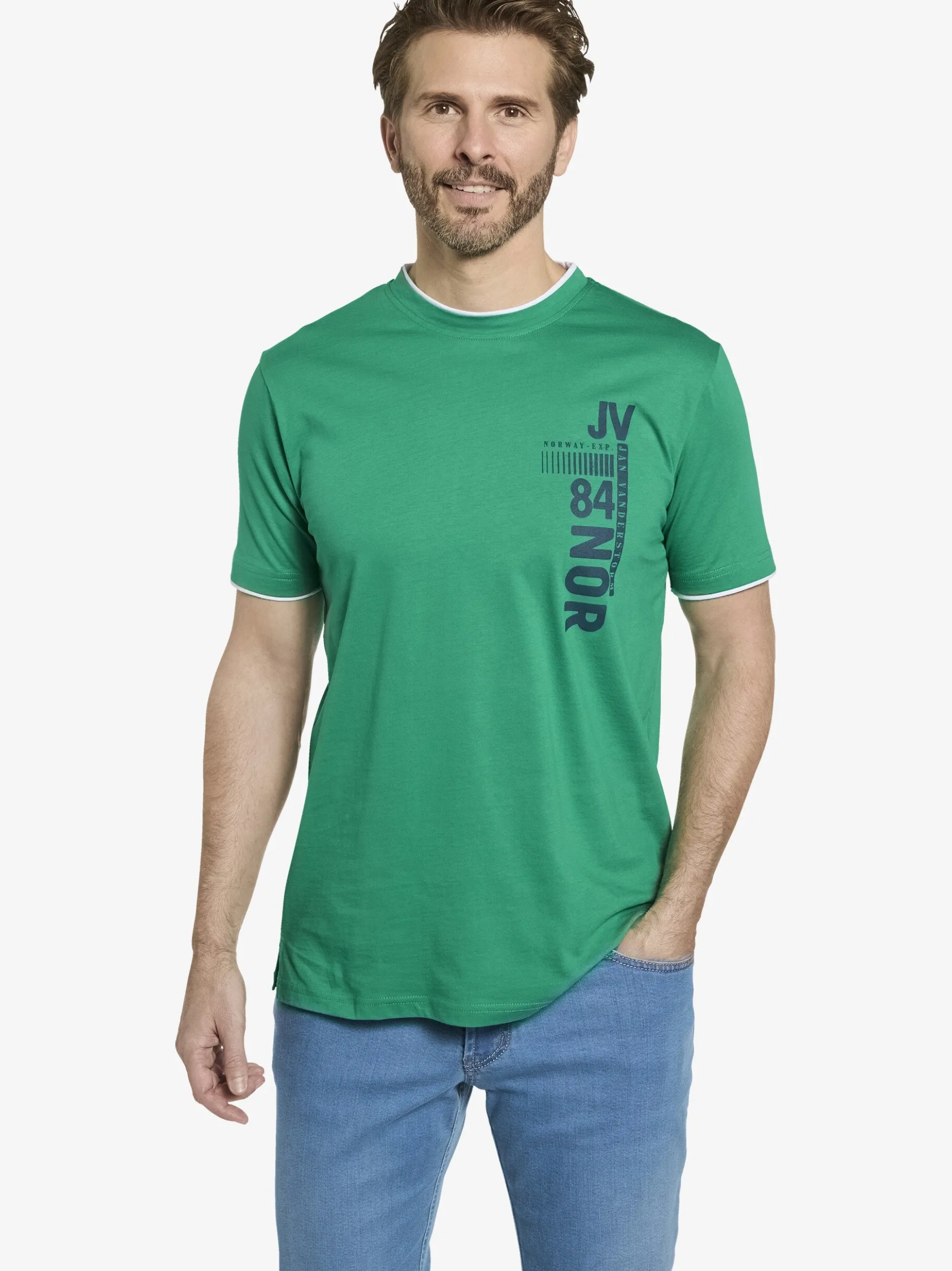 Jan Vanderstorm Herren T-Shirt - FLEMMING in grün