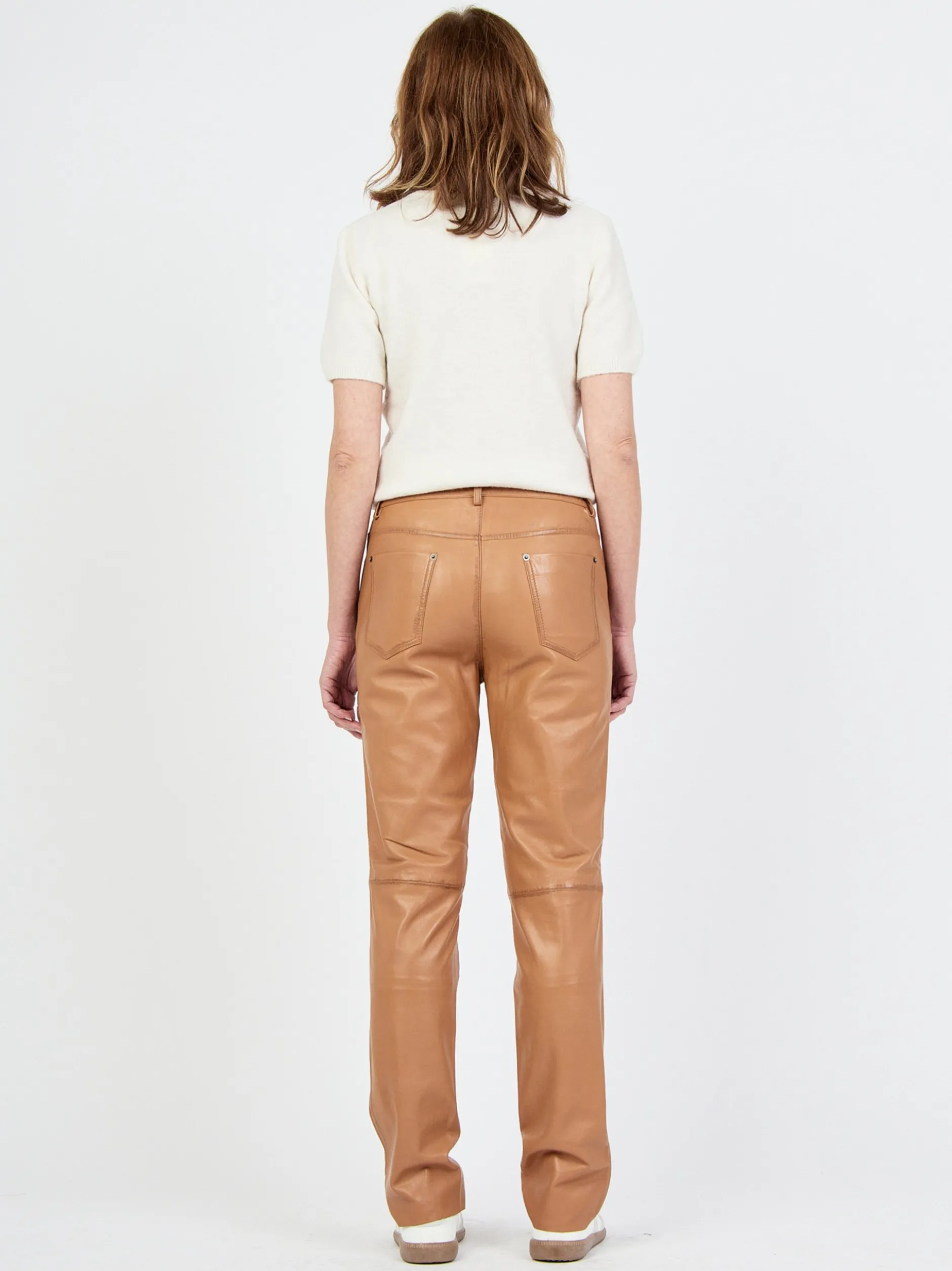 JCC Damen Lederhose in camel