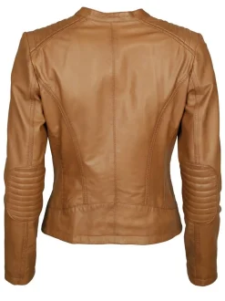 JCC Damen Lederjacke in cognac