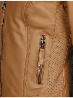 JCC Damen Lederjacke in cognac
