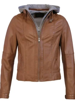 JCC Damen Lederjacke in cognac