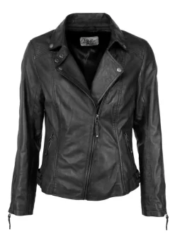 JCC Damen Lederjacke in schwarz