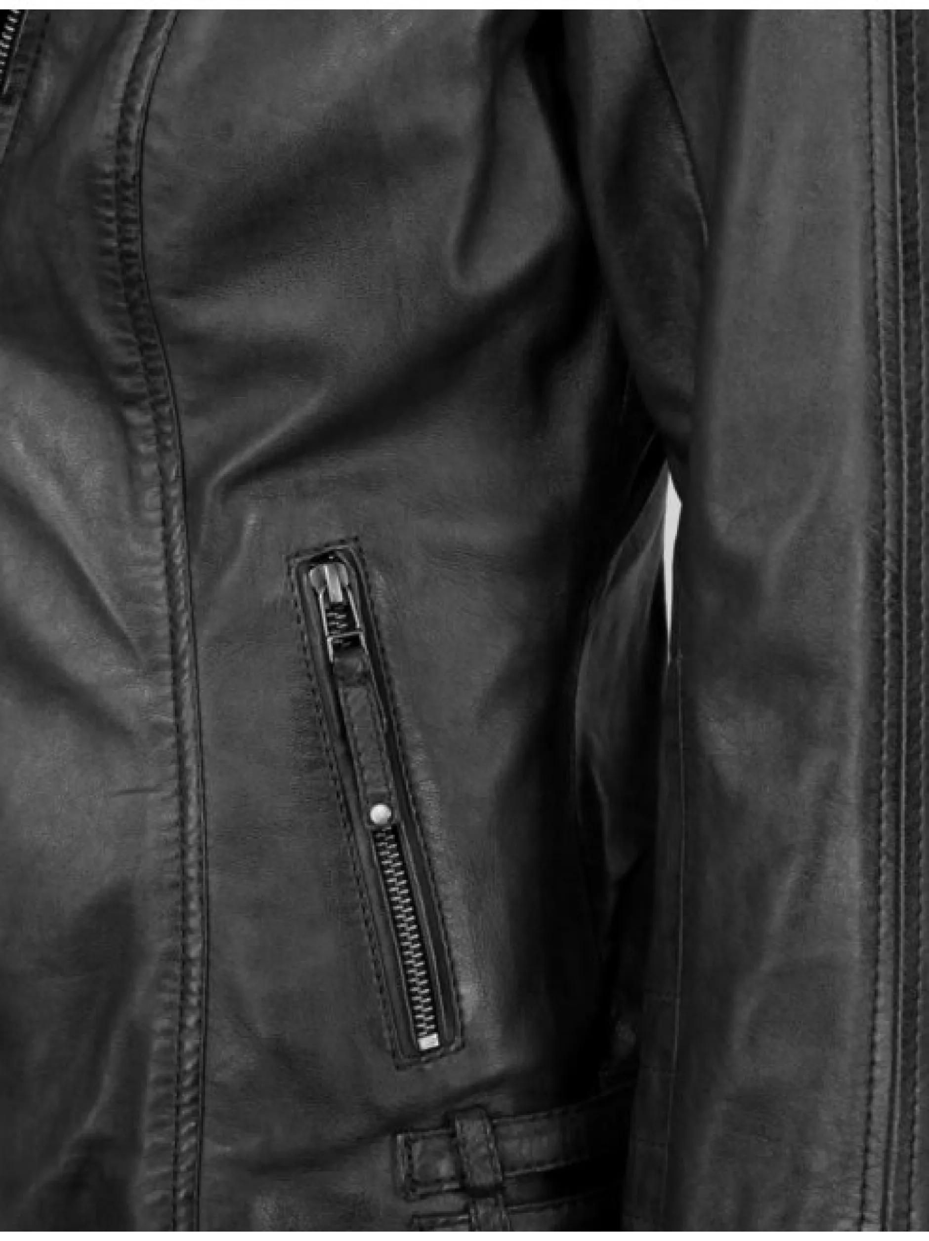 JCC Damen Lederjacke in schwarz