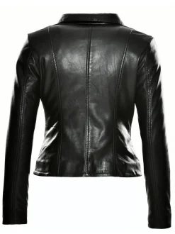 JCC Damen Lederjacke in schwarz