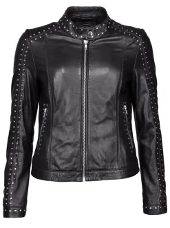 JCC Damen Lederjacke in schwarz