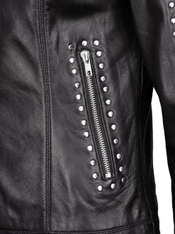 JCC Damen Lederjacke in schwarz