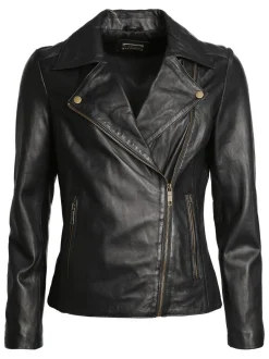 JCC Damen Lederjacke in schwarz