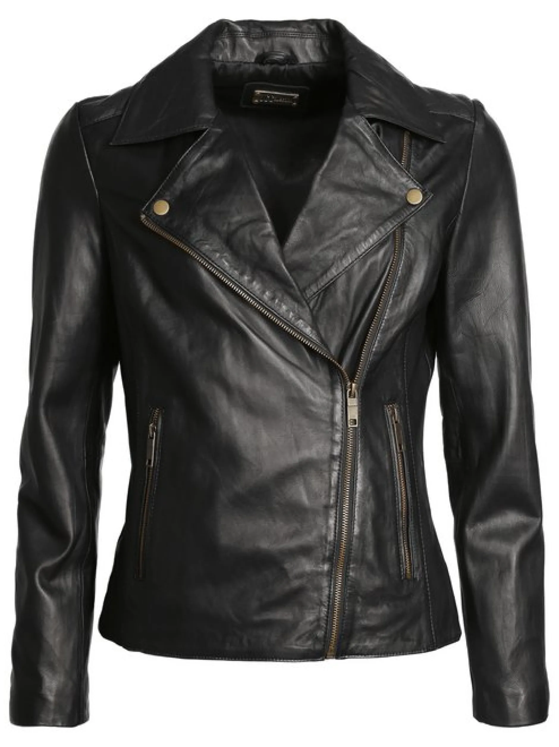 JCC Damen Lederjacke in schwarz