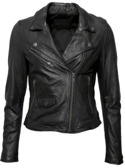 JCC Damen Lederjacke in schwarz