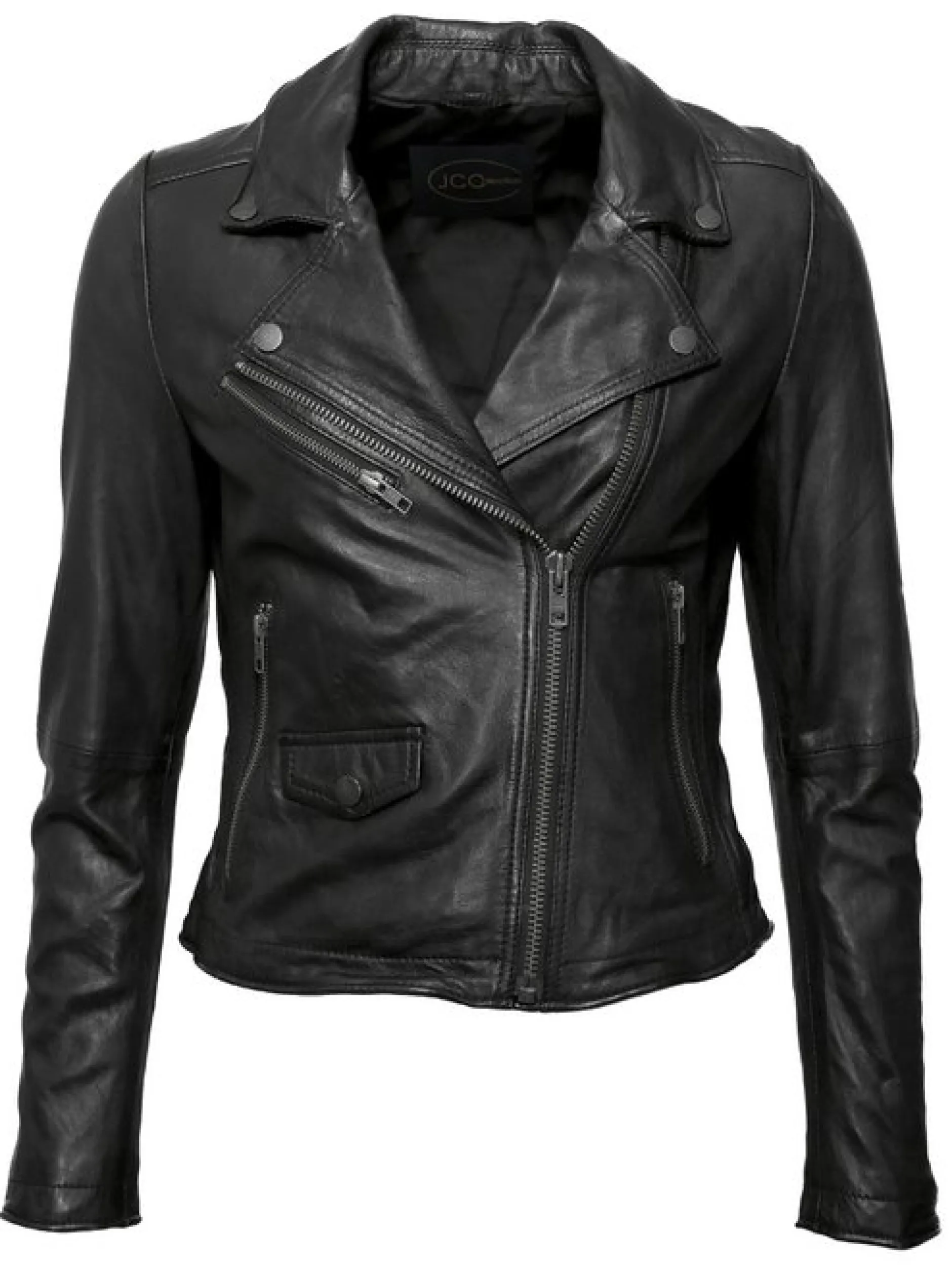 JCC Damen Lederjacke in schwarz