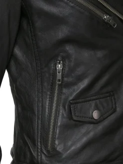 JCC Damen Lederjacke in schwarz